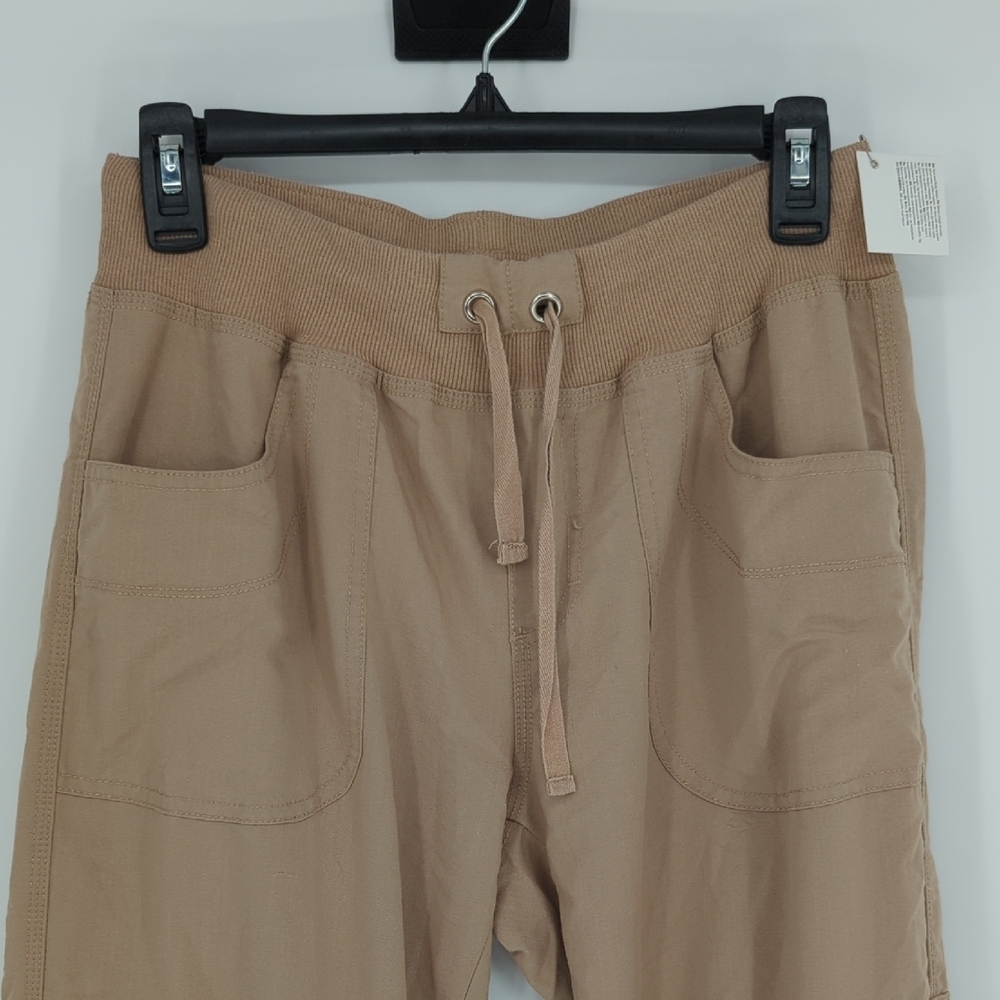 19979 Mofiz Cargo Track Jogger Capri Pant Tan size Medium y2k casual travel - Picture 3 of 10